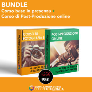 Corso base in presenza + Corso di post-produzione online