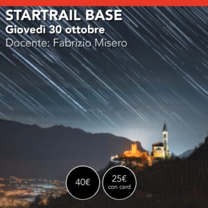 I tracciati stellari (startrail)<br> Giovedì 30 ottobre