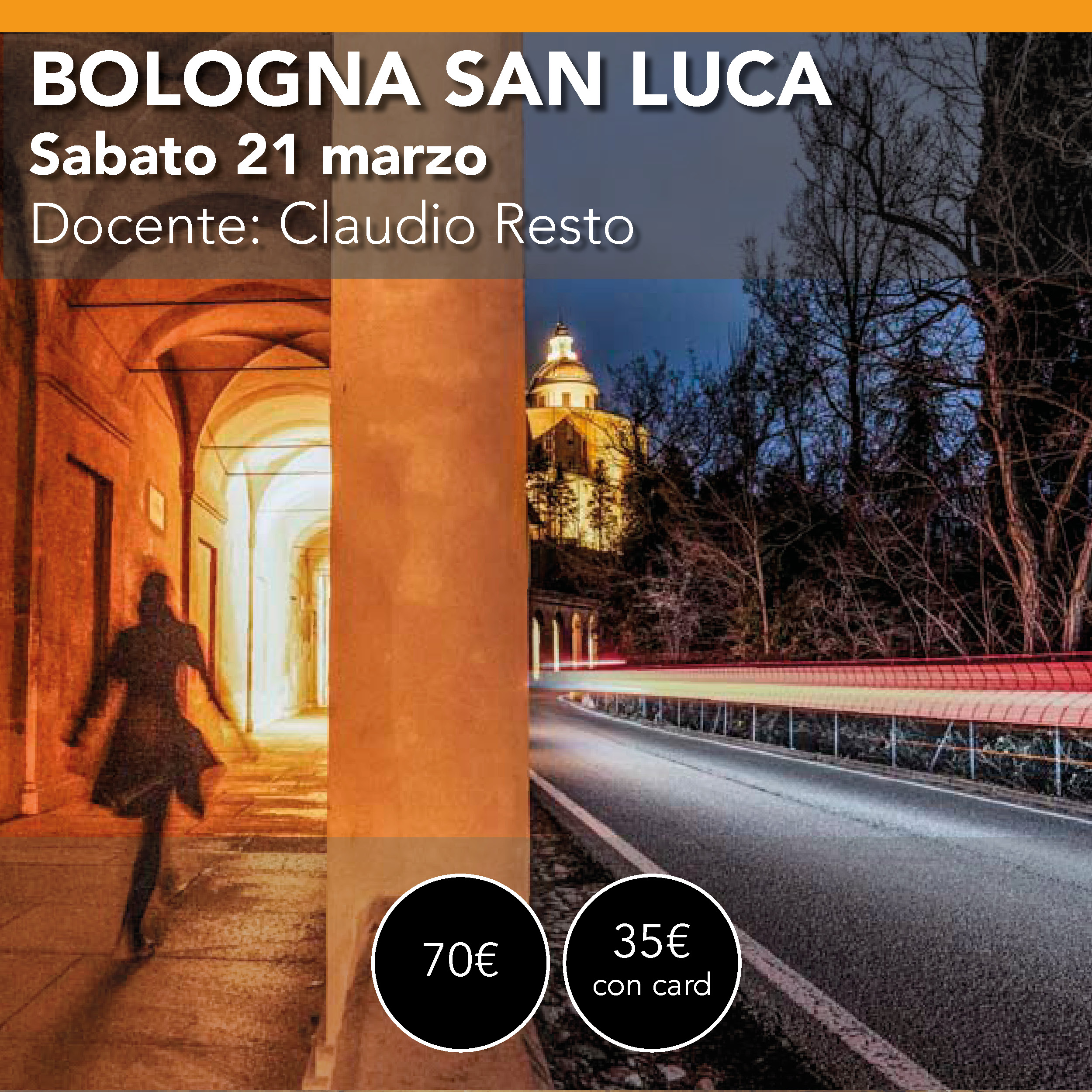 BOLOGNA San Luca scie delle Auto - sabato 21 marzo