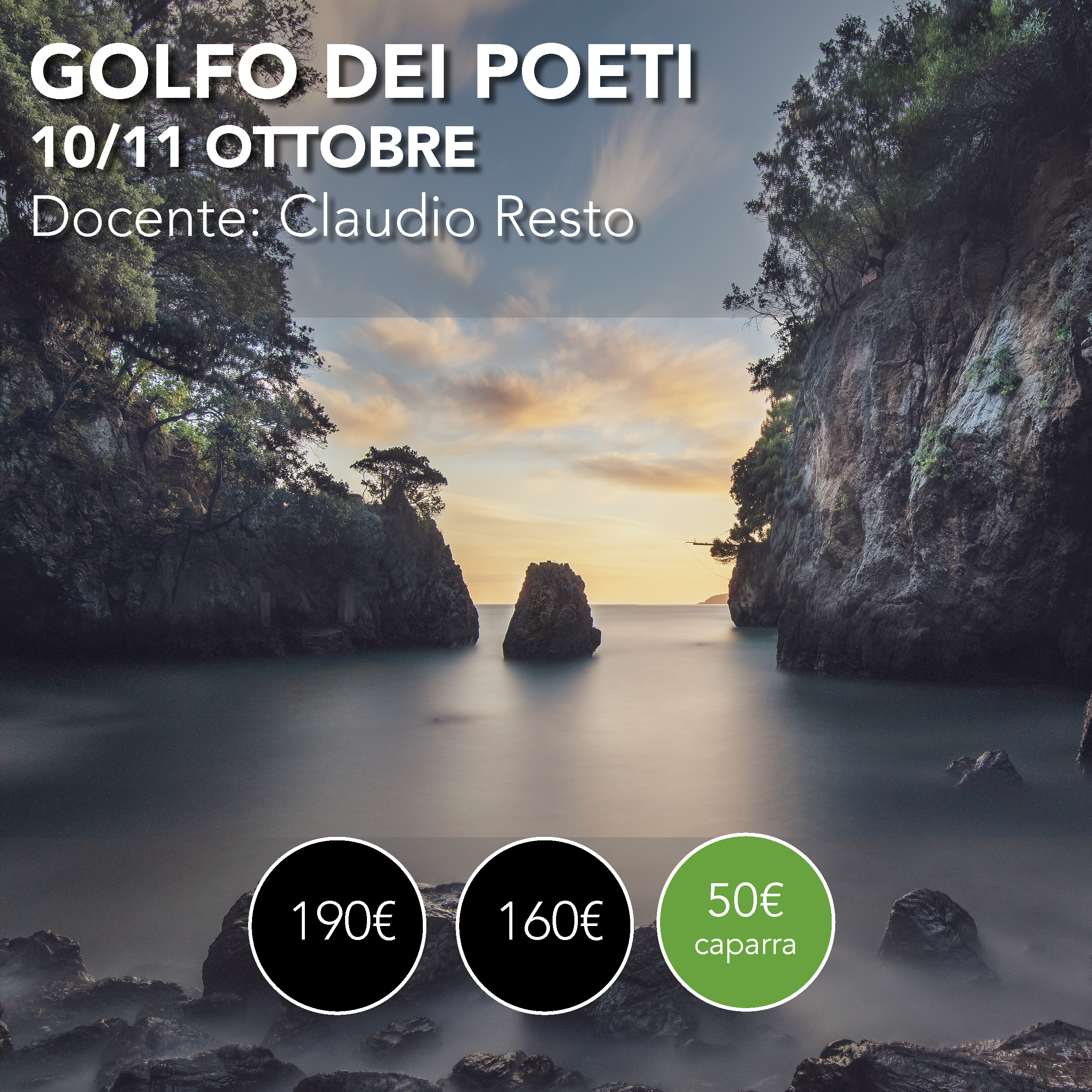 GOLFO DEI POETI <br> Workshop tra Lerici, Tellaro e Portovenere 10/11 ottobre