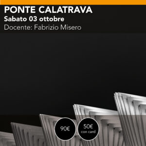 PONTE di CALATRAVA (Reggio Emilia) Workshop fotografia scie delle auto sabato 03 ottobre