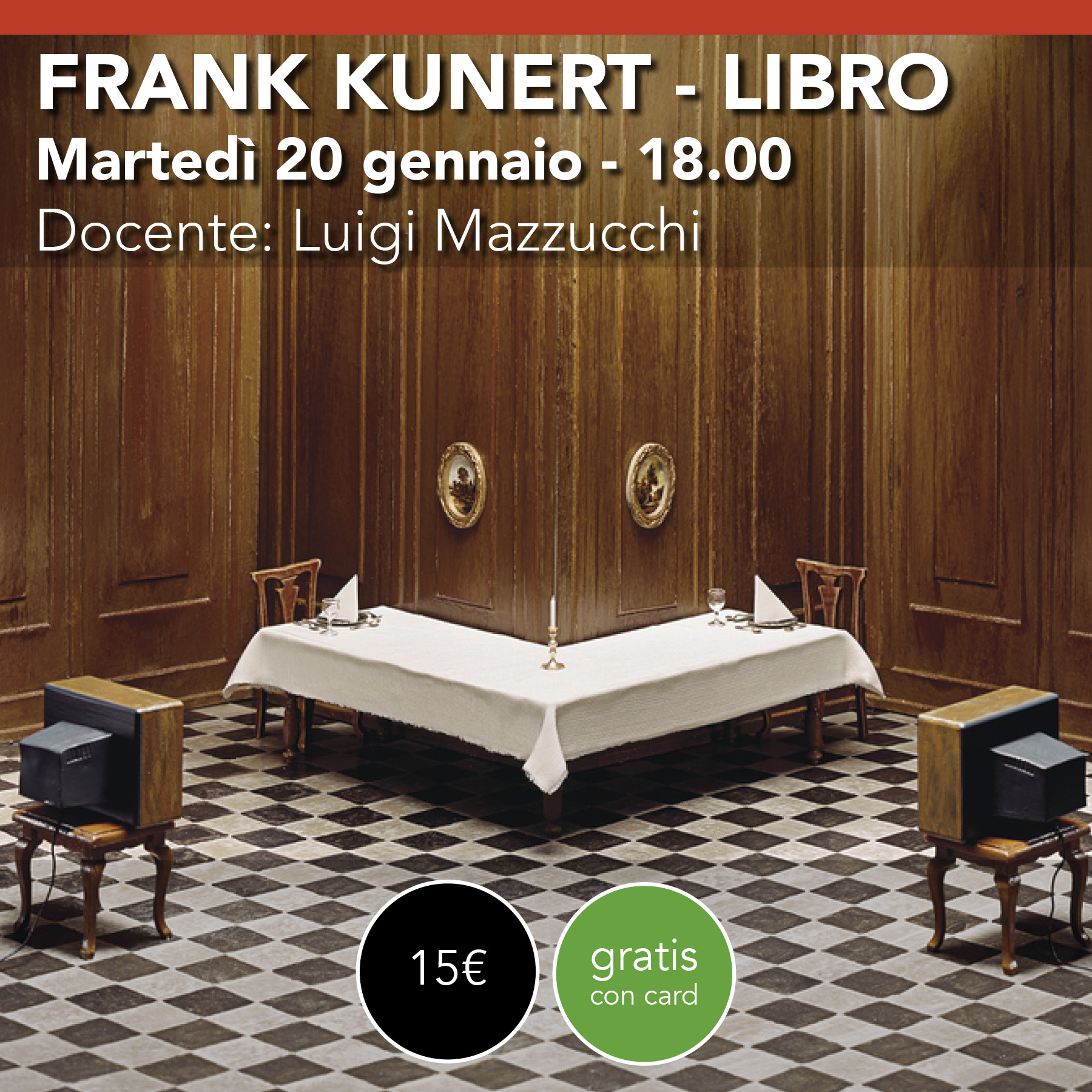 Frank Kunert <br> Sfogliamoli insieme! <br> Martedì 20 gennaio 2025 - ore 18.00