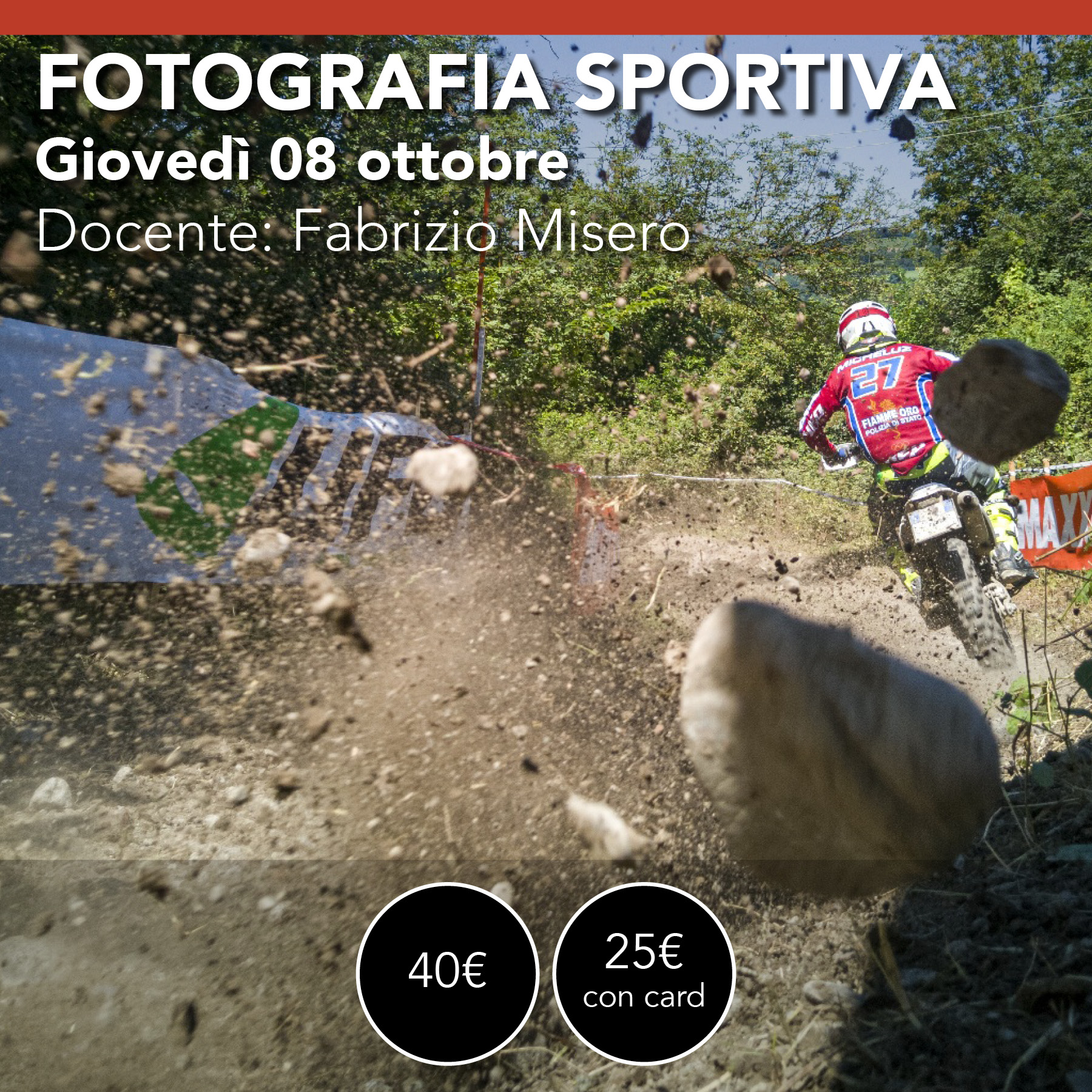 Fotografia sportiva<br> Giovedì 08 ottobre