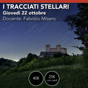 I tracciati stellari (startrail)<br> Giovedì 22 ottobre