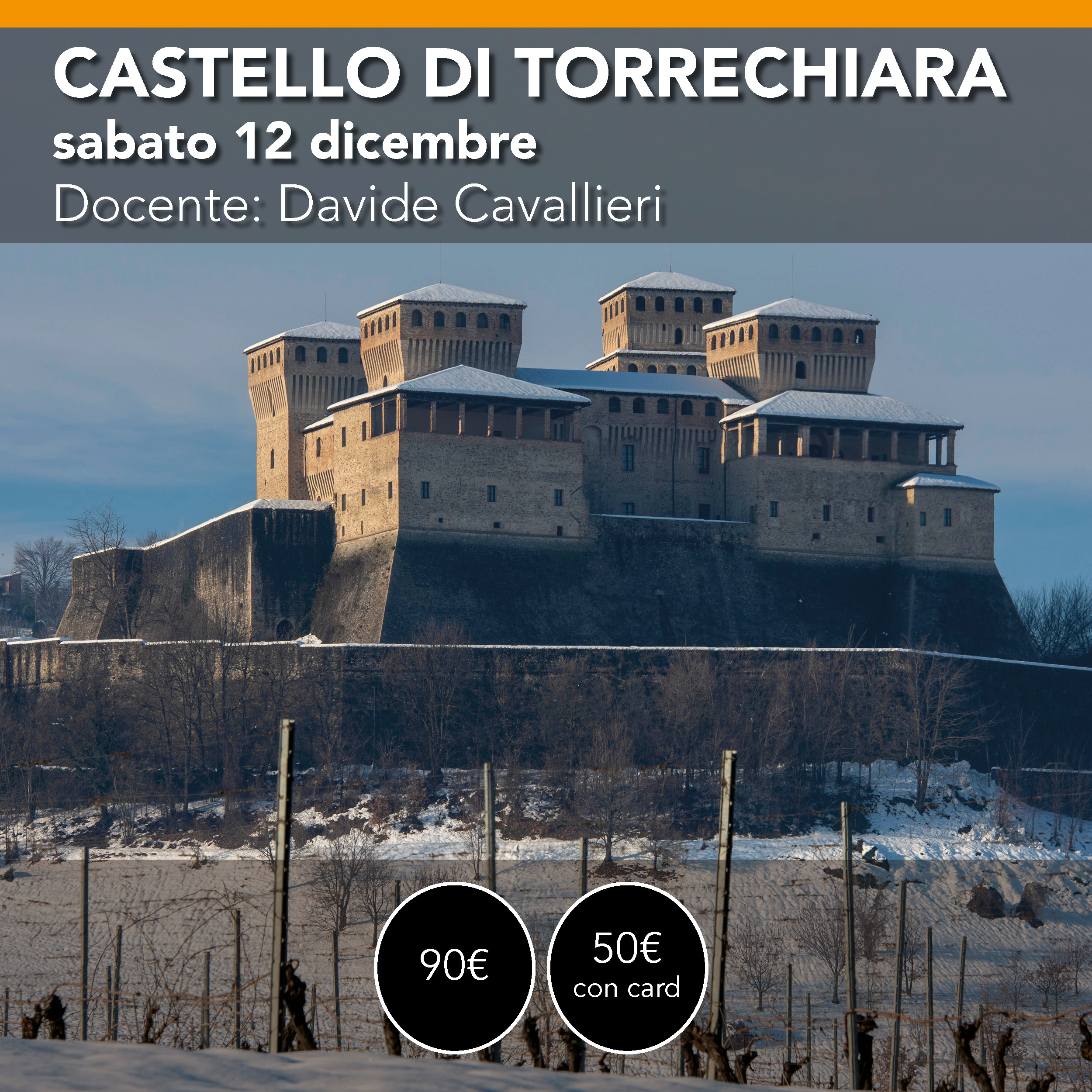 Castello di Torrechiara <br> magia d'inverno<br> Sabato 12 dicembre