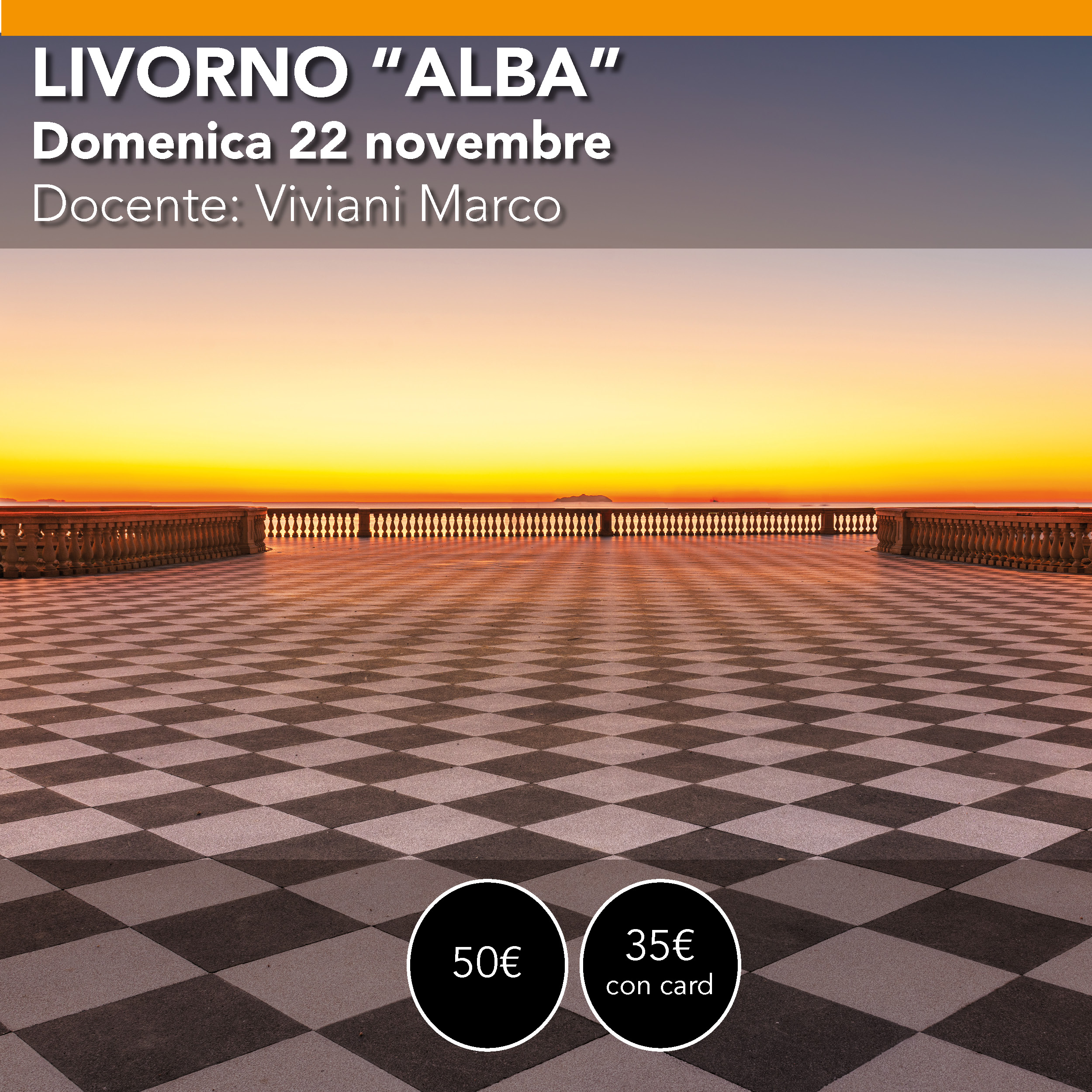 Livorno alba <br> Terrazza Mascagni <br> domenica 22 Novembre