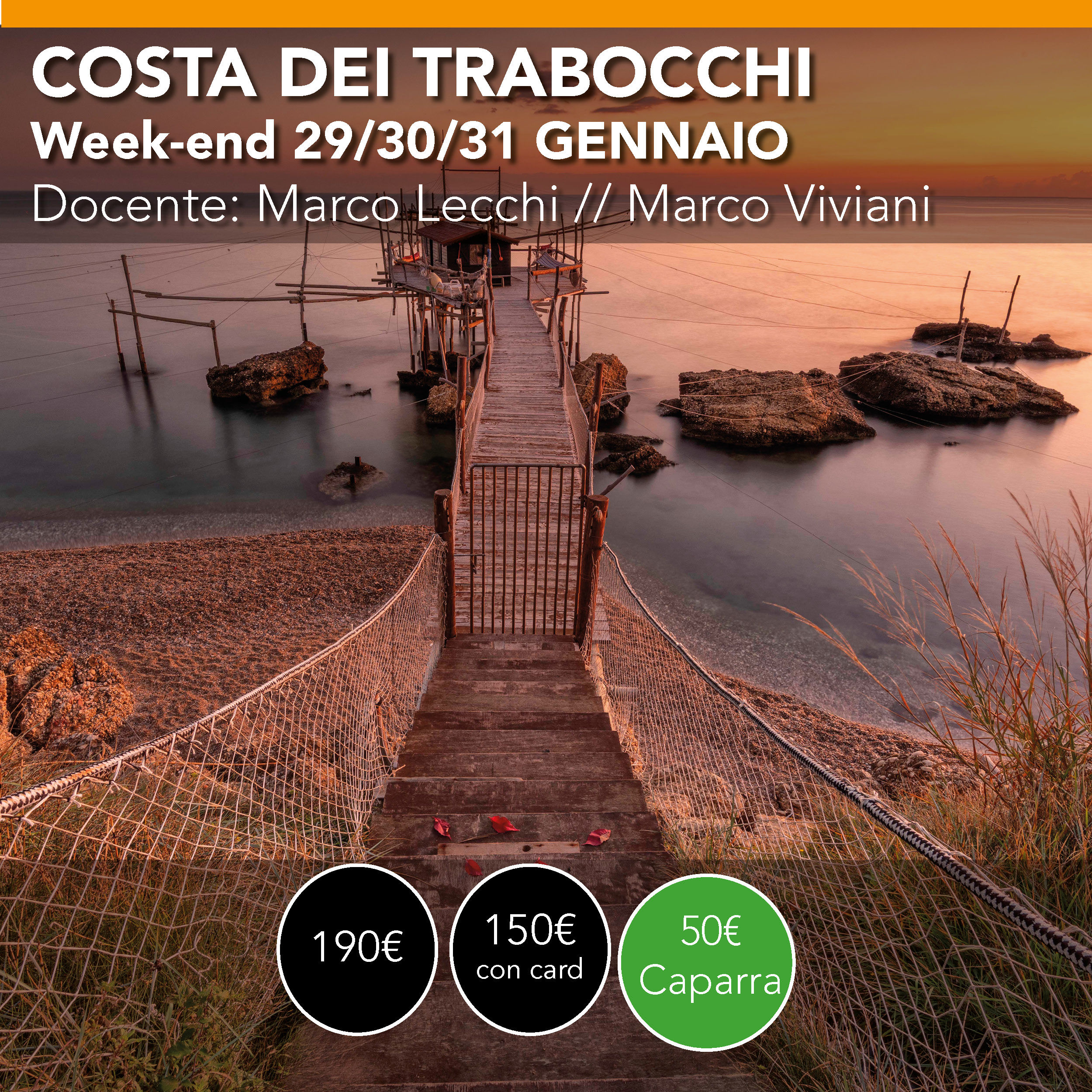 Costa dei Trabocchi <br> 29/30/31 Gennaio 2027
