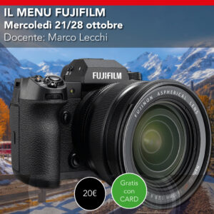 Il menu FUJIFILM  webinar online  mercoledì 21/28 ottobre 2026