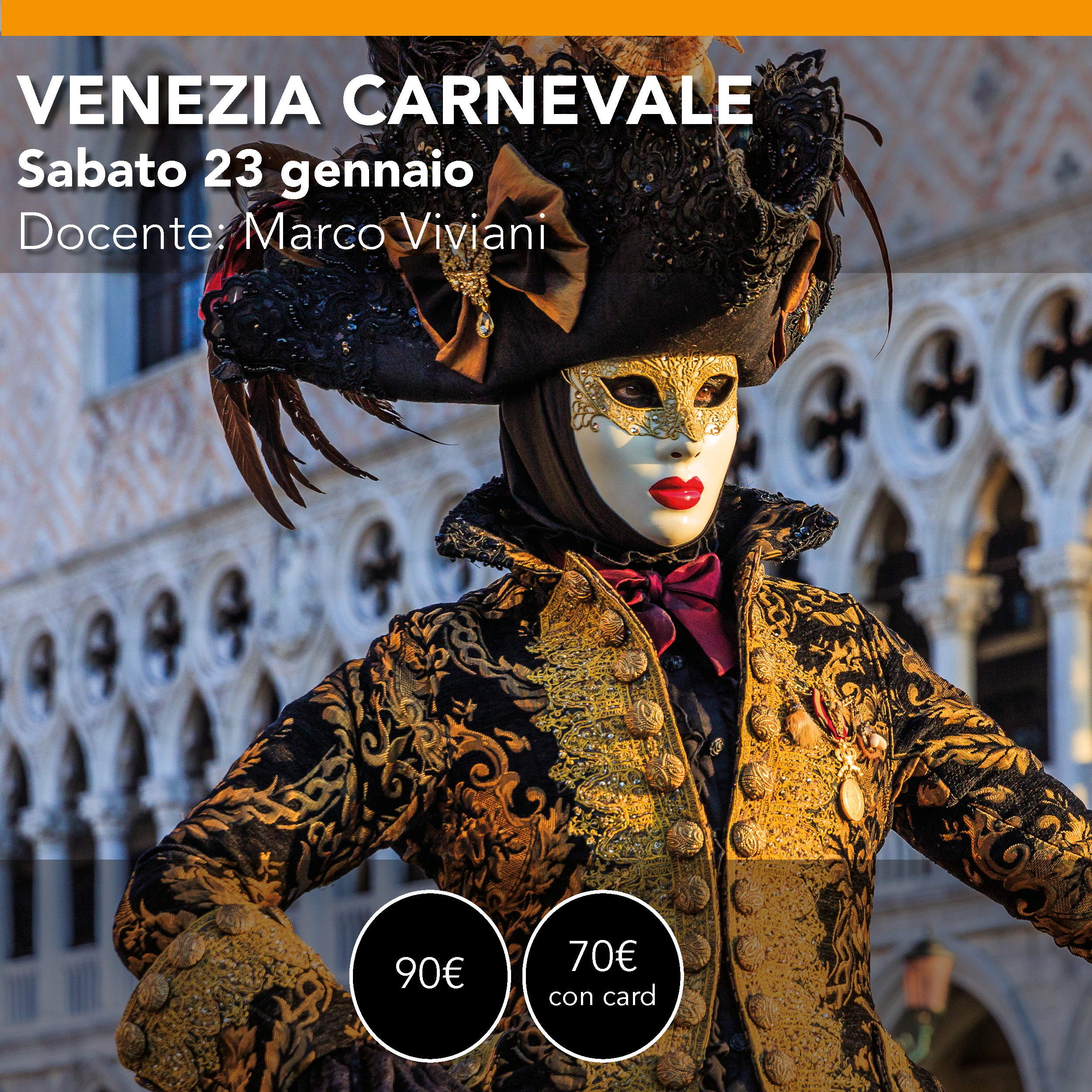 Workshop CARNEVALE DI VENEZIA Sabato 23 gennaio 2027