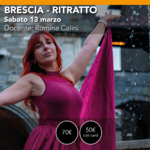 Brescia <br> Workshop di ritratto ambientato <br> Sabato 13 marzo