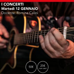 Approccio fotografia di Concerti <br> Martedì 12 gennaio 2027