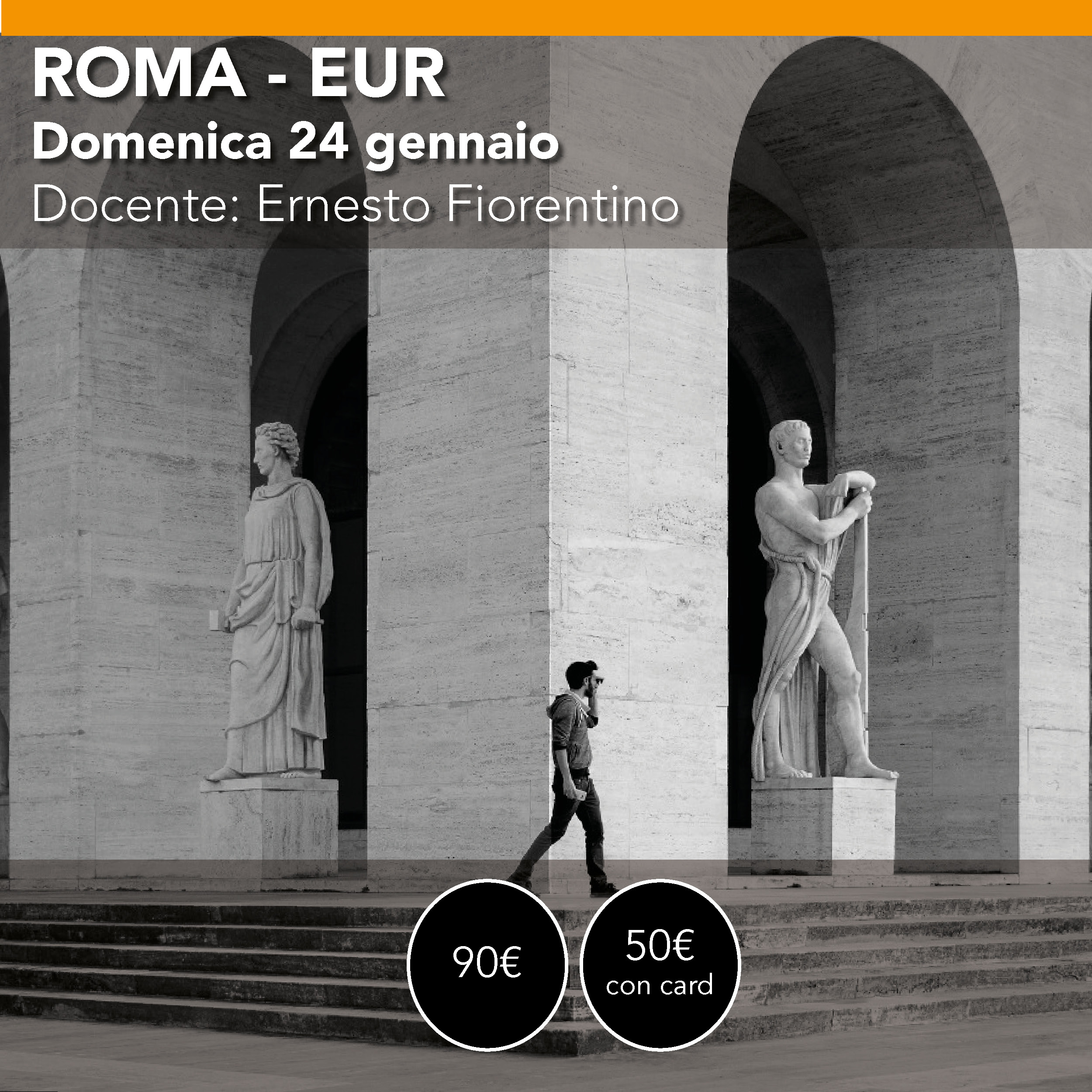 ROMA - EUR <br> Workshop Architettura <br> domenica 24 gennaio 2027